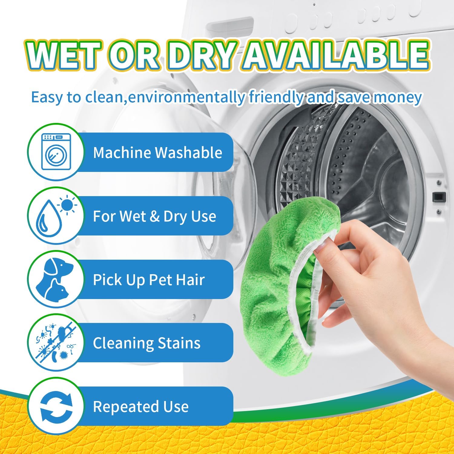 6 Pack Microfiber Mop Pads for Bona and Swiffer