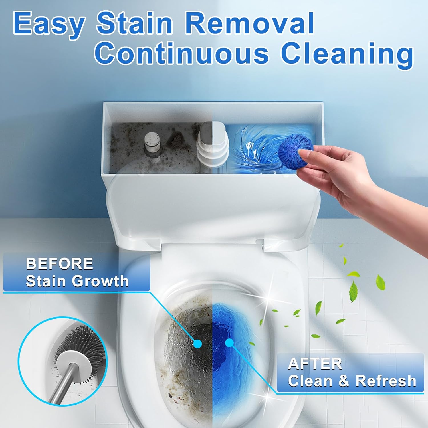 Msvvko Toilet Bowl Cleaner Tablets 40 Pcs