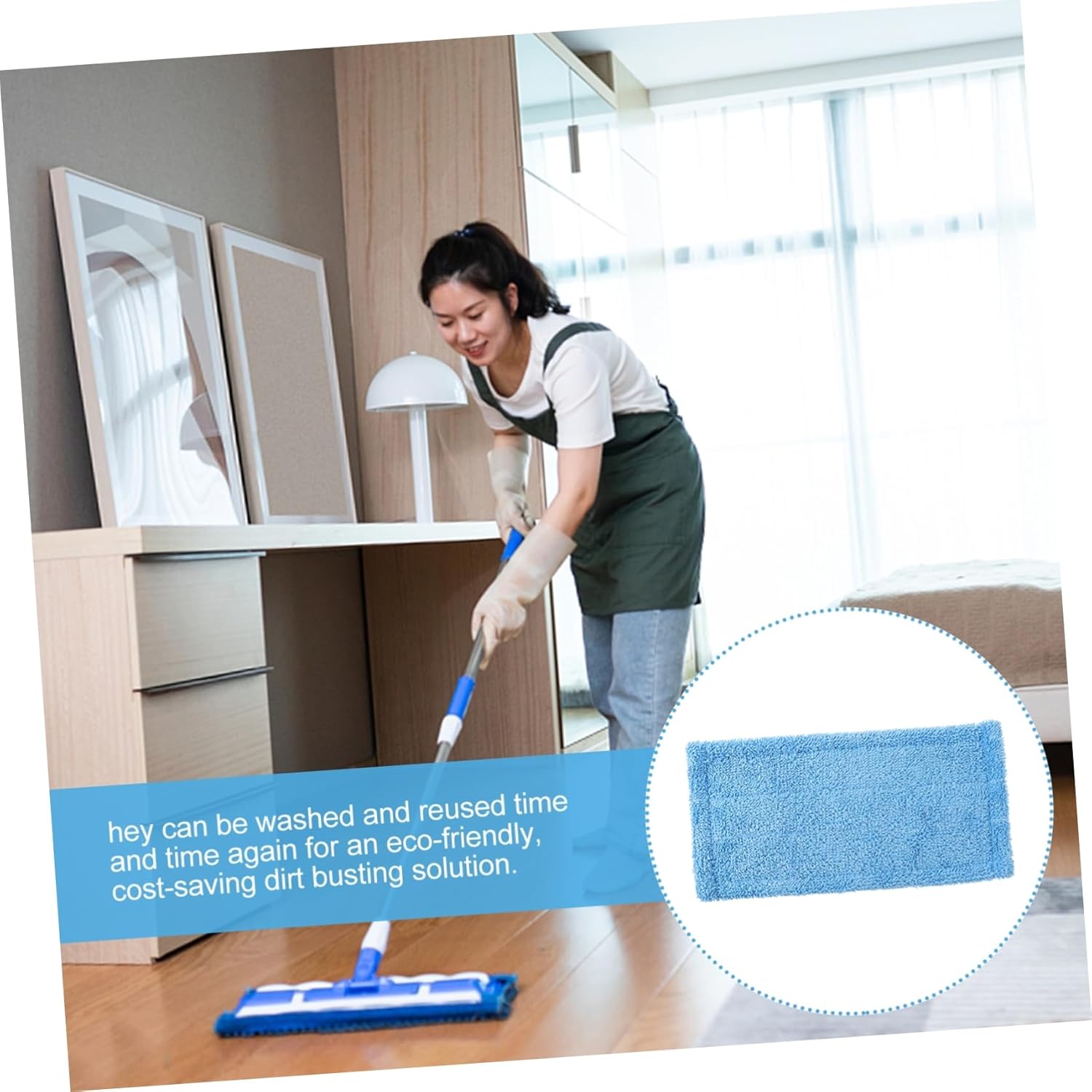 CALLARON Mopping Pad Replacement for Reusable Mop Cloth