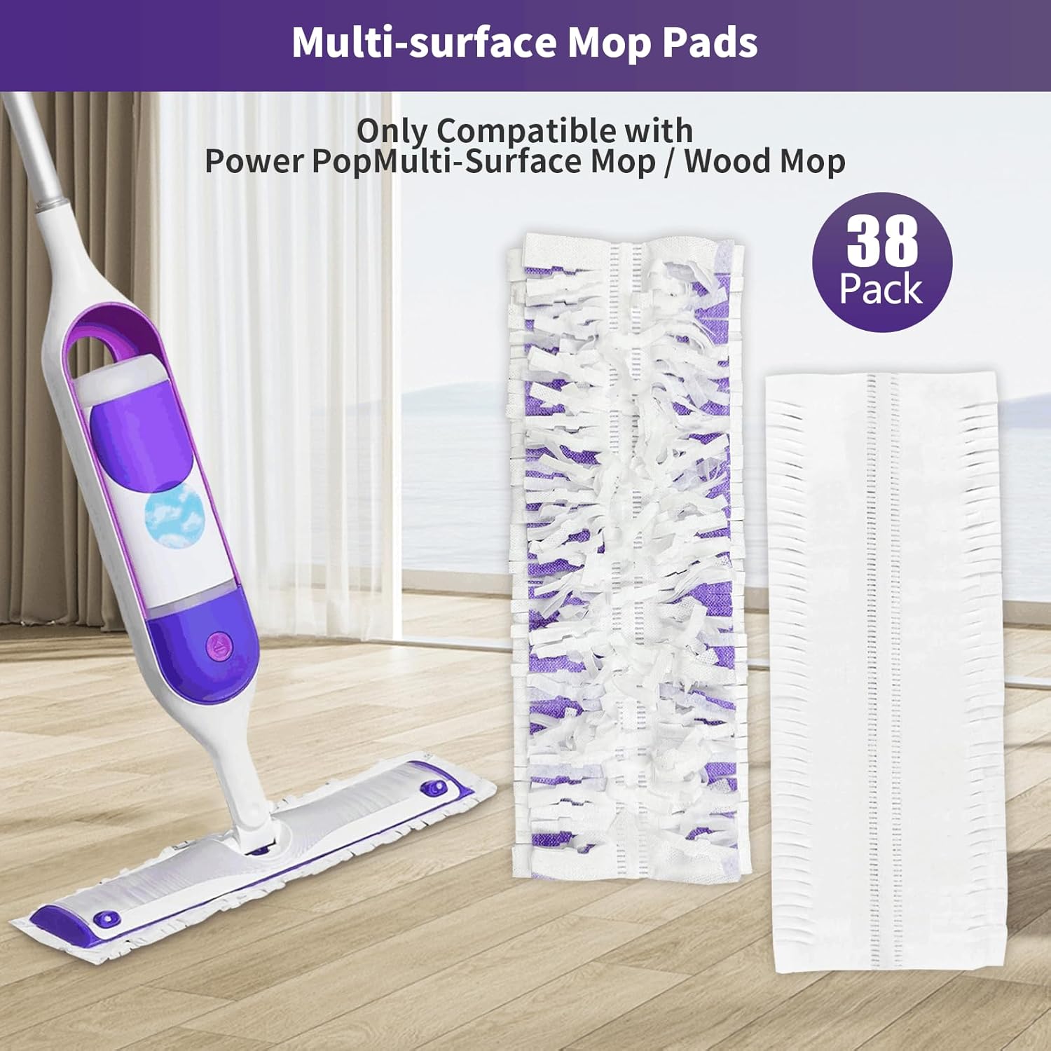 38 Pack PowerMop Mopping Pad Refills for Hyphen-X