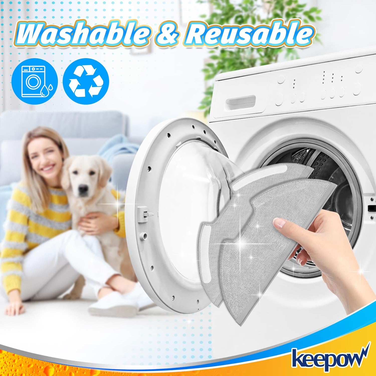 12PCS Reusable Vacuum Mop Pads for Eureka E10s E20 Plus