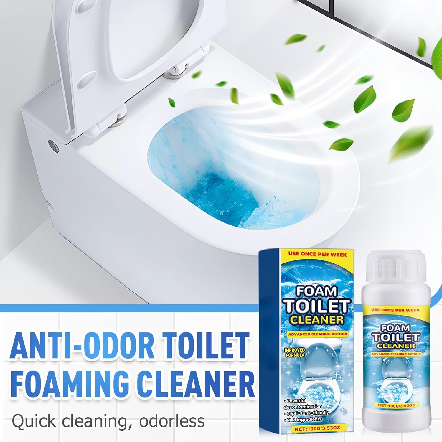 Juvhot Foam Toilet Cleaner - Septic Safe Powerful