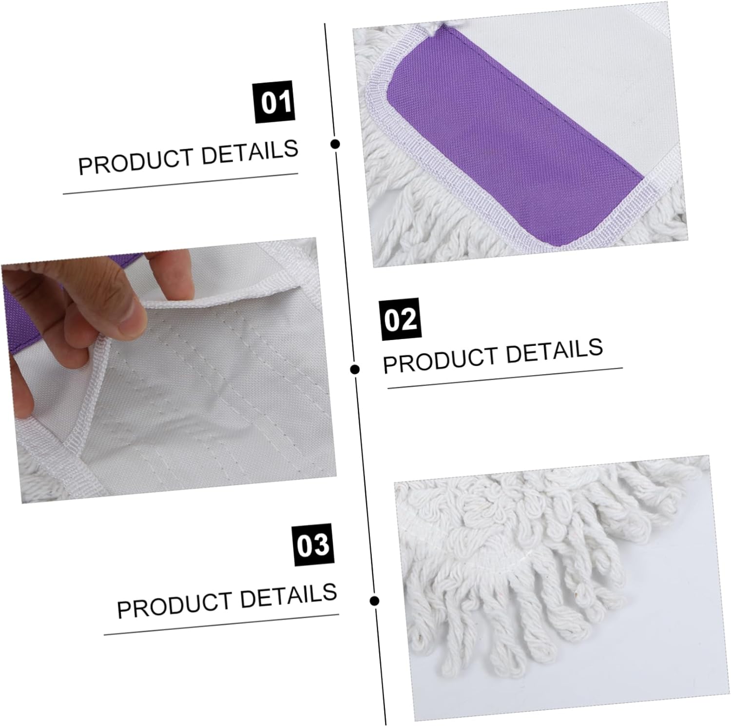 Minkissy Reusable Microfiber Mop Pads for Floor Cleaning