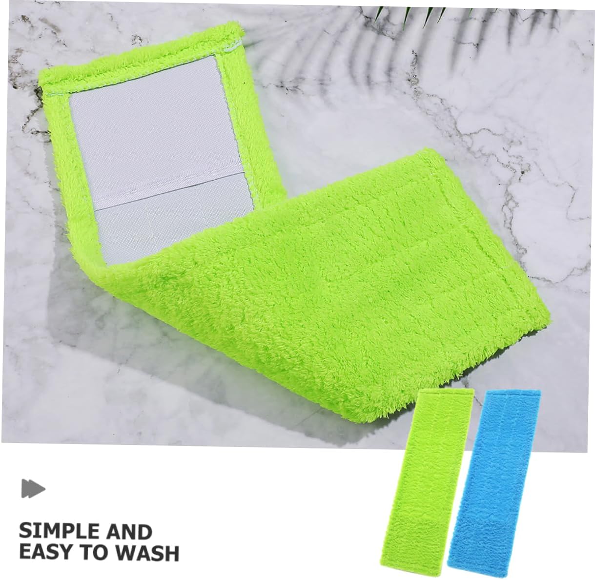 2pcs Thick Coral Fleece Mop Pads Replacement 1