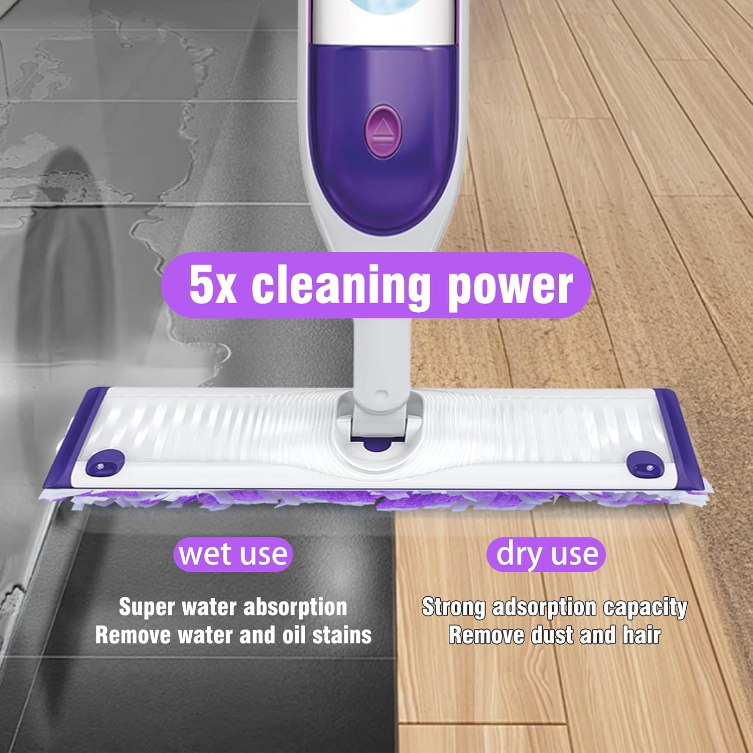 SAUAUSUN 60 Count Power Mop Refills for Swiffer