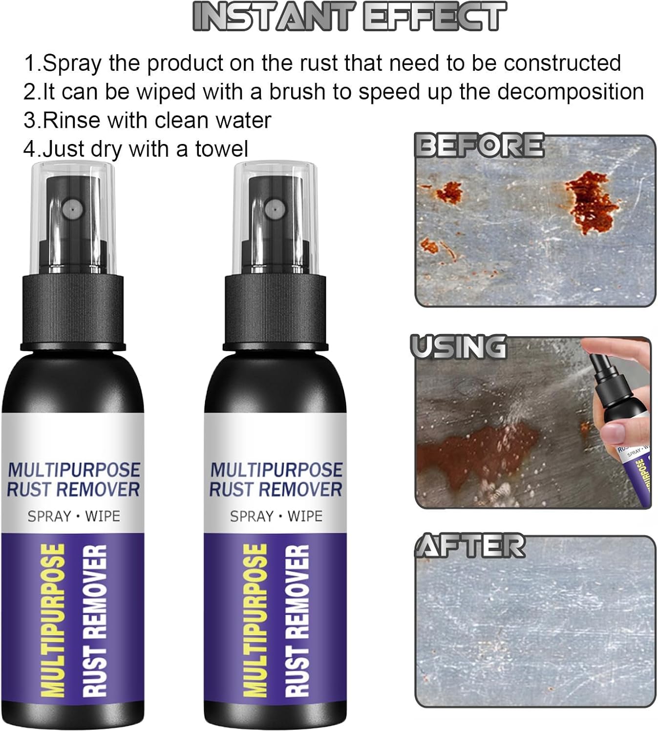 Homomdy Multipurpose Rust Remover Spray 6pcs 1
