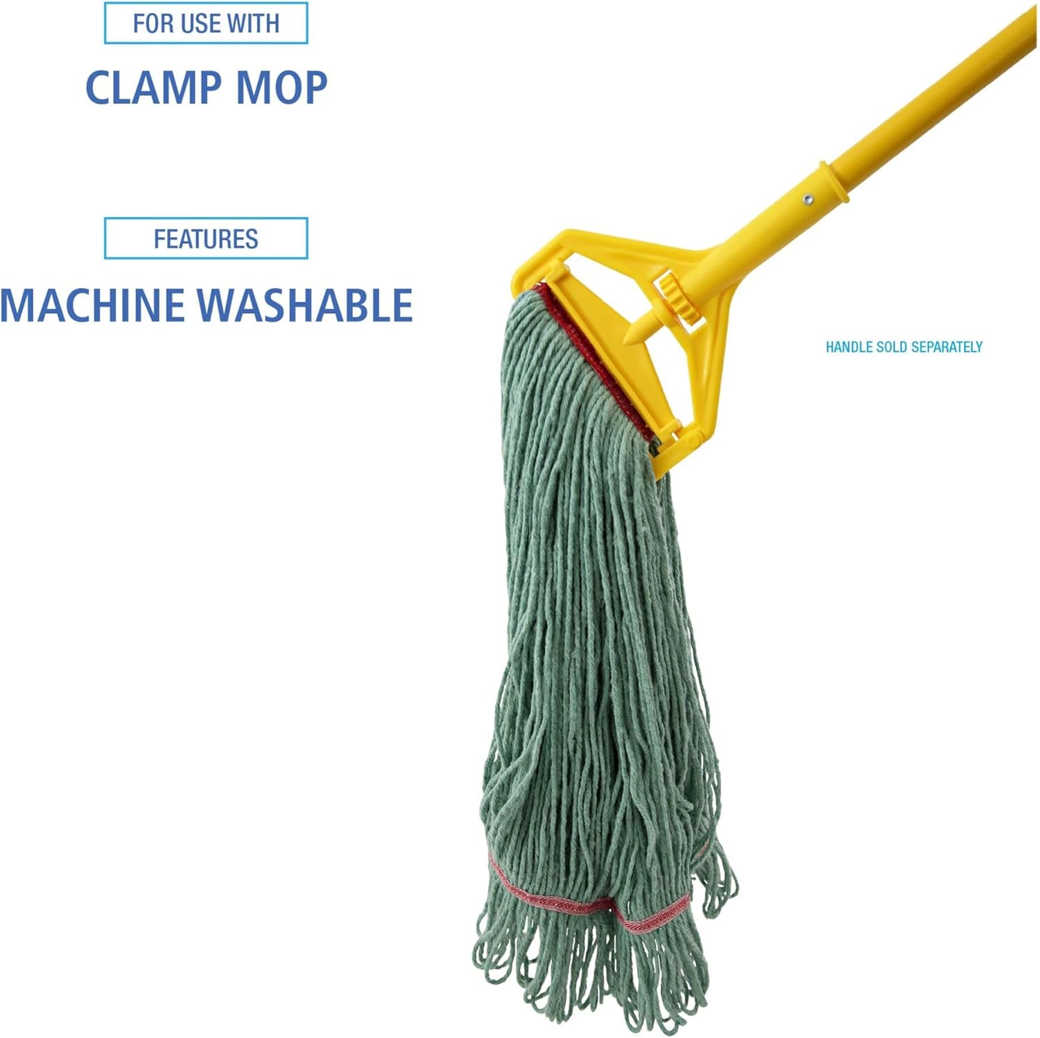 Boardwalk BWK503GNNB Premium Cotton Rayon Mop Head - Large Green
