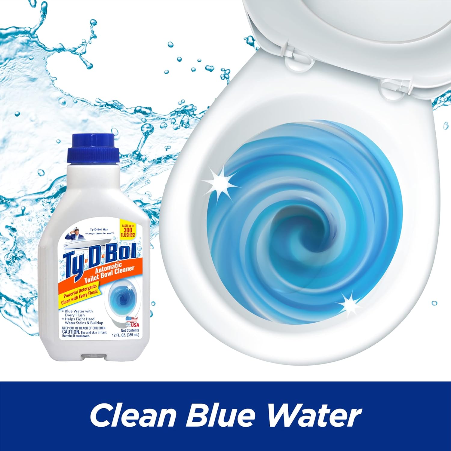 Ty-D-Bol Toilet Bowl Cleaner with Deodorizing Action