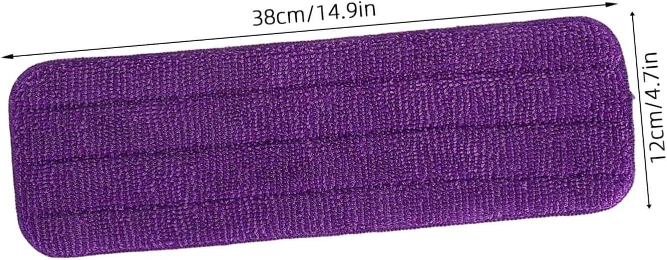 2Pcs Reusable Microfiber Mop Pads for Efficient Floor Cleaning 1