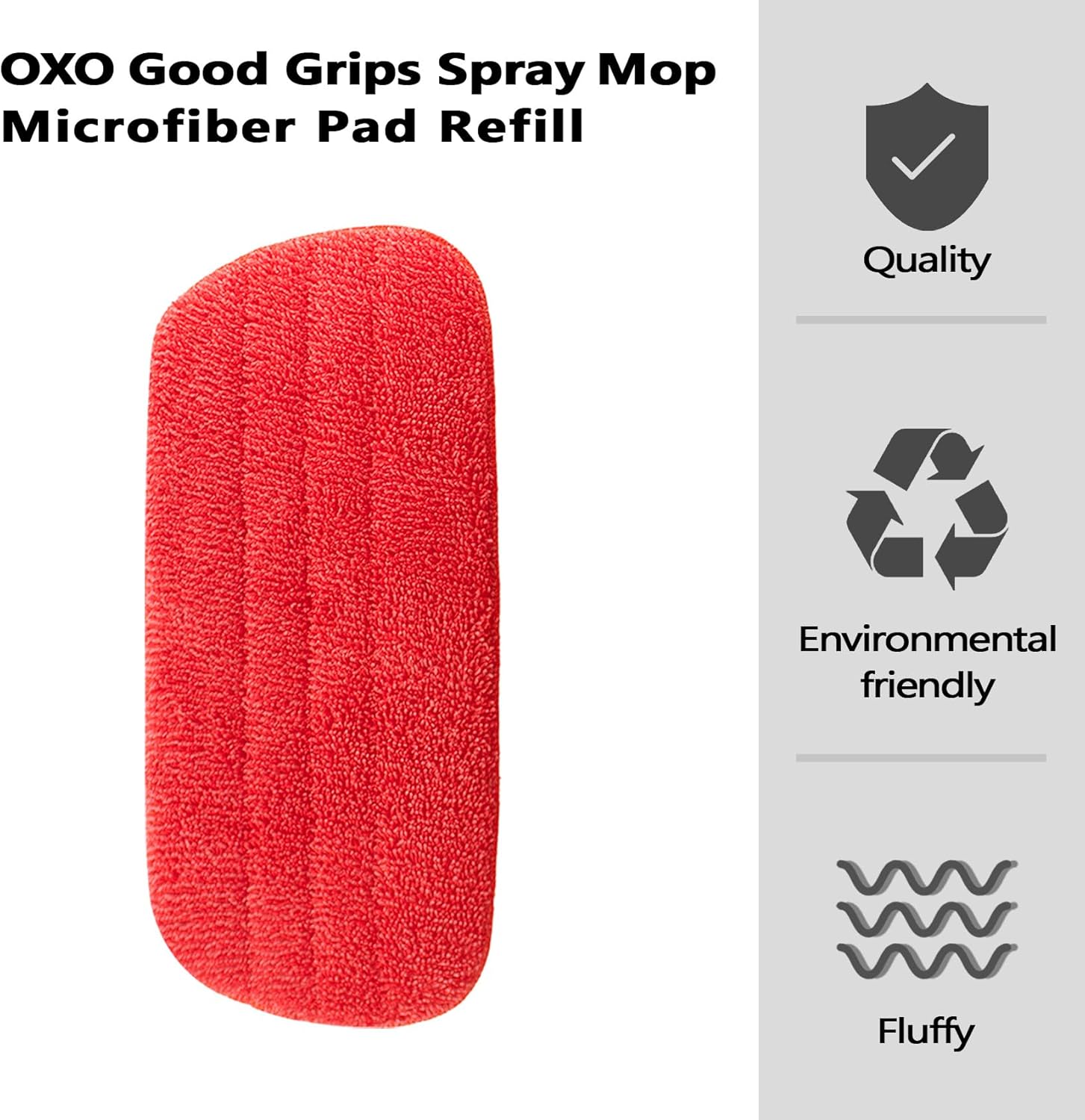 SunDiss 2 Pack Microfiber Mop Replacement Heads