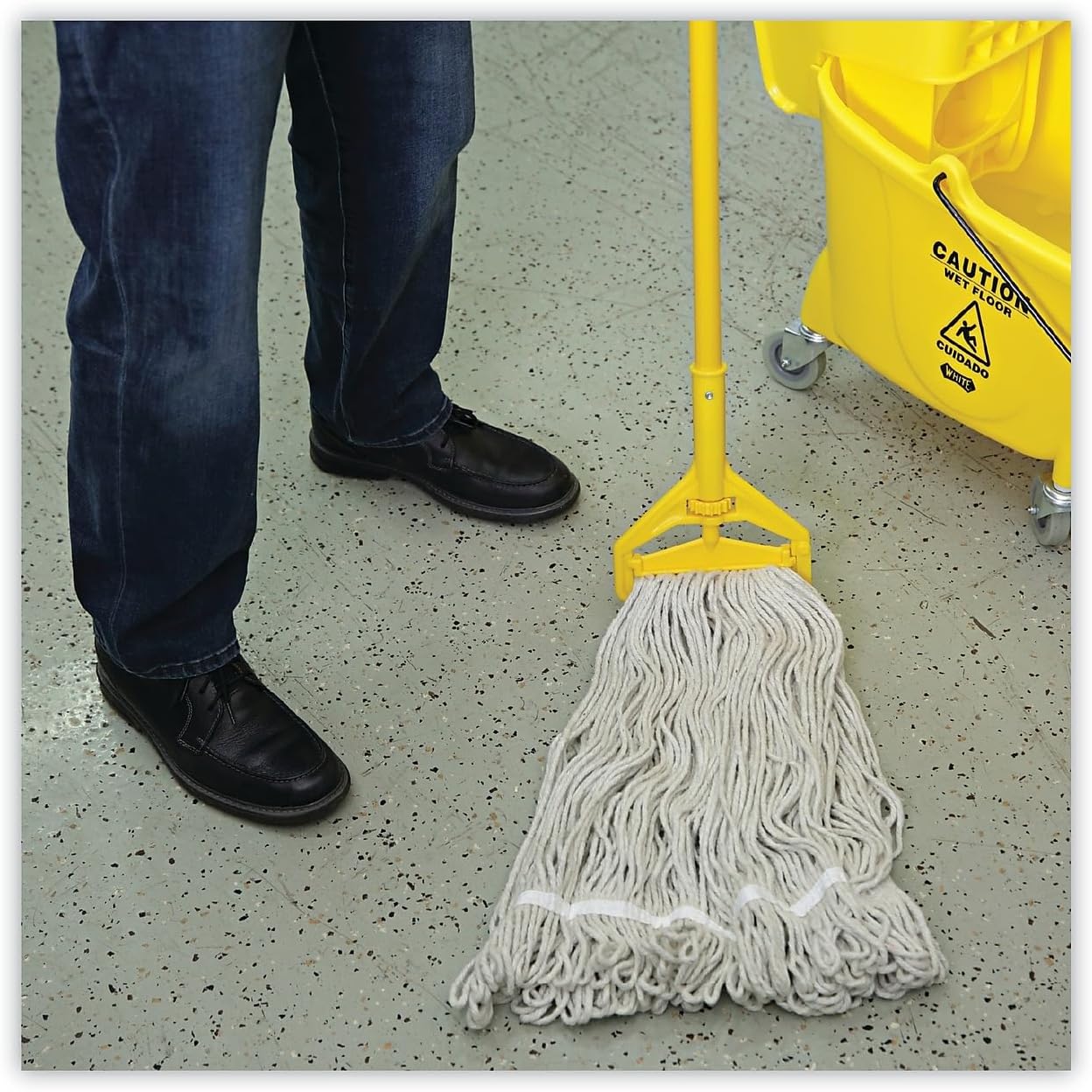 Unisan 424CCT Pro Loop Web Wet Mop Head 24oz White 1