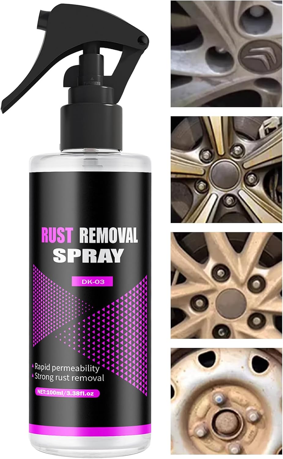 Car Iron Powder Remover Rust Stain Cleaner 15x6cm