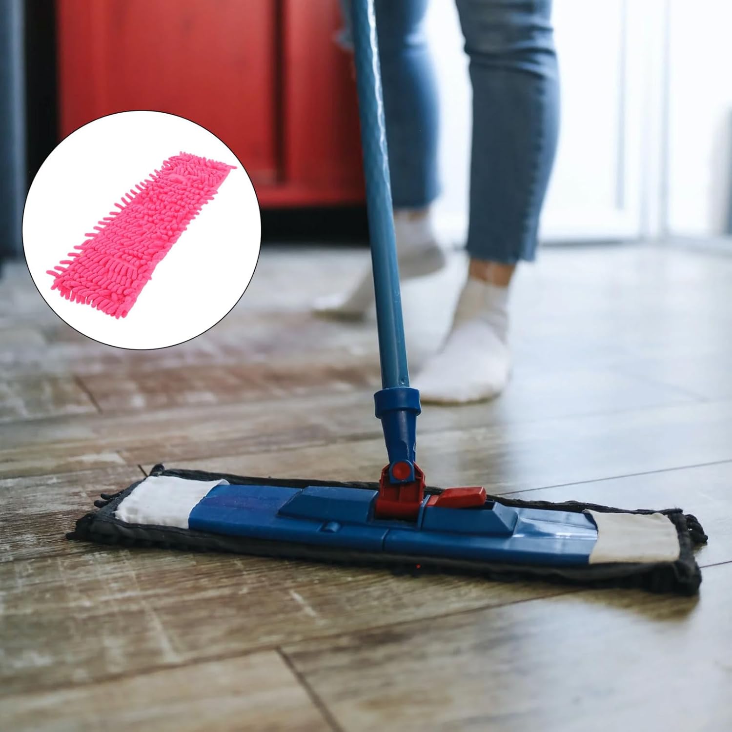 PACKOVE 2-Pack Microfiber Mop Cloth Replacement