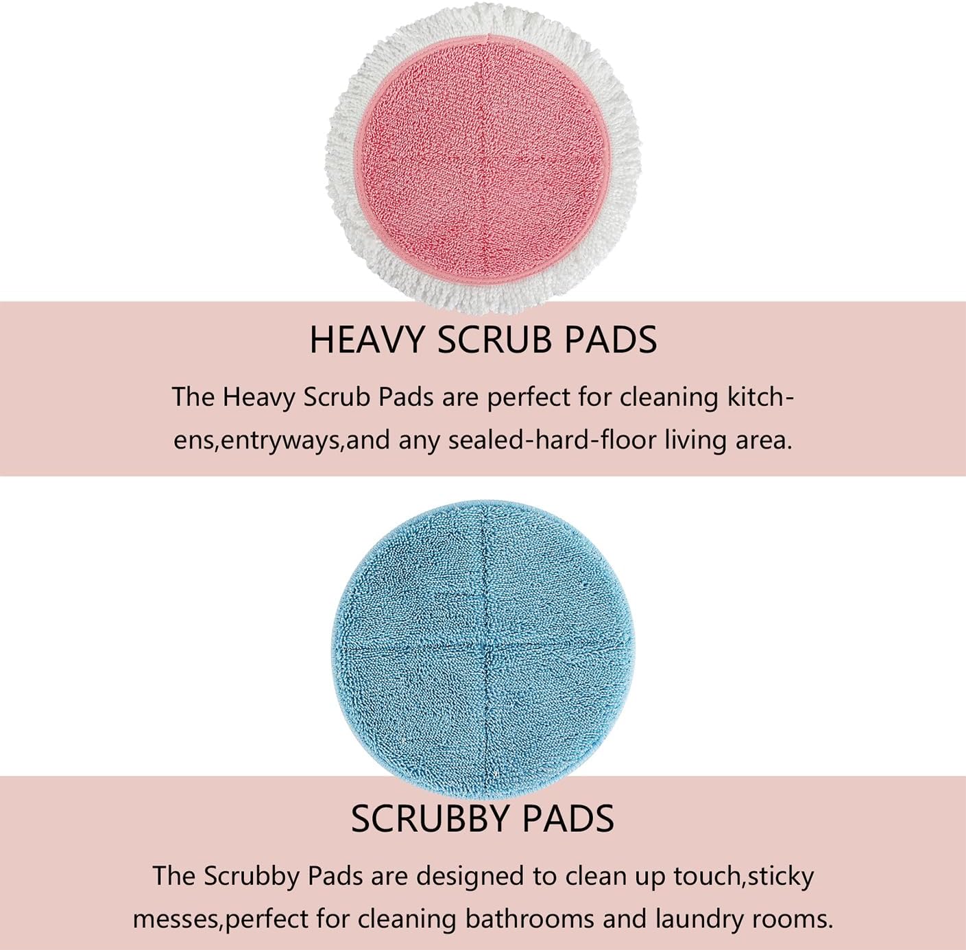 BeiLan Spin Wave Electric Mop Pads - 12 Pack Replacement