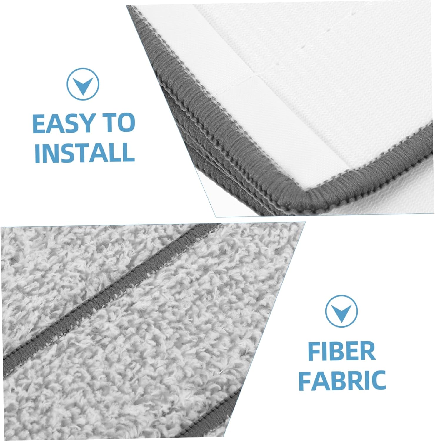 4PCS Microfiber Mop Pads Replacements for Wet Dry Mopping