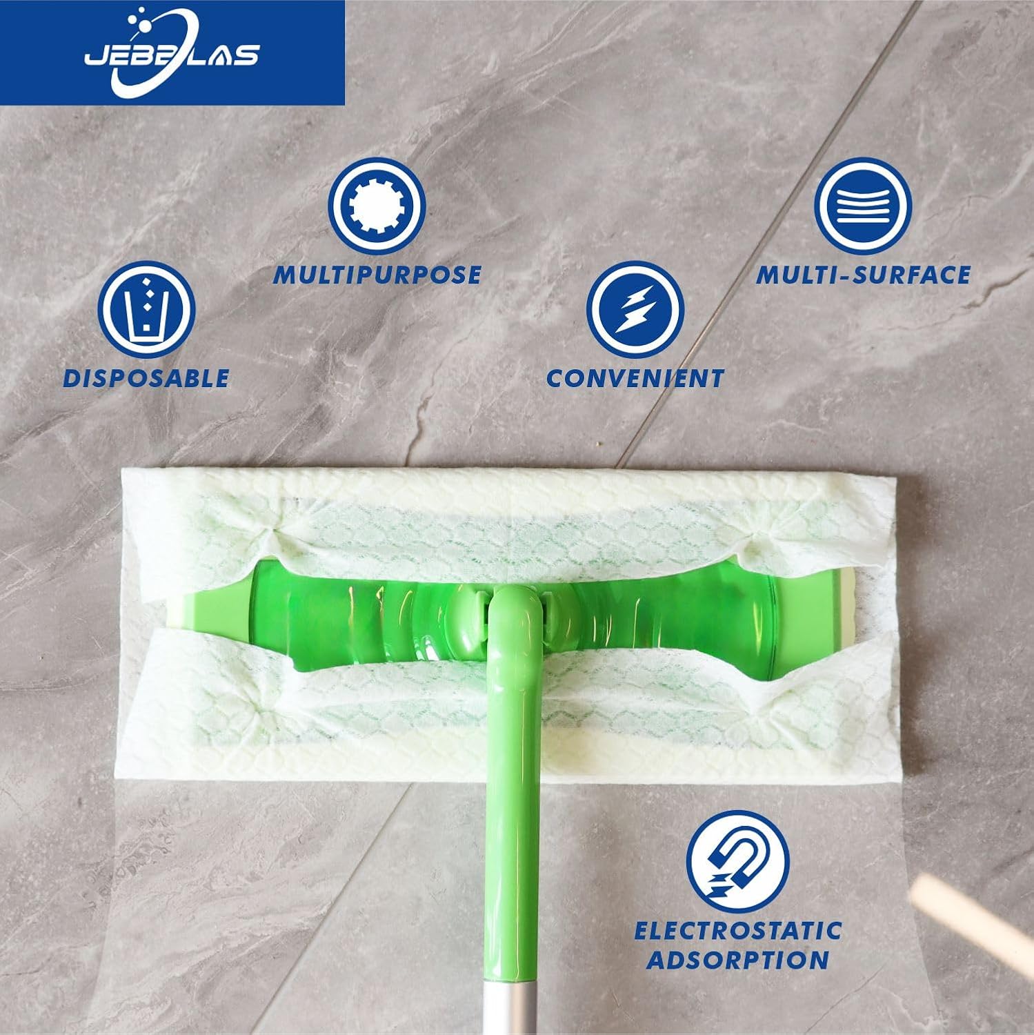 JEBBLAS Disposable Mop Refills 120 Count
