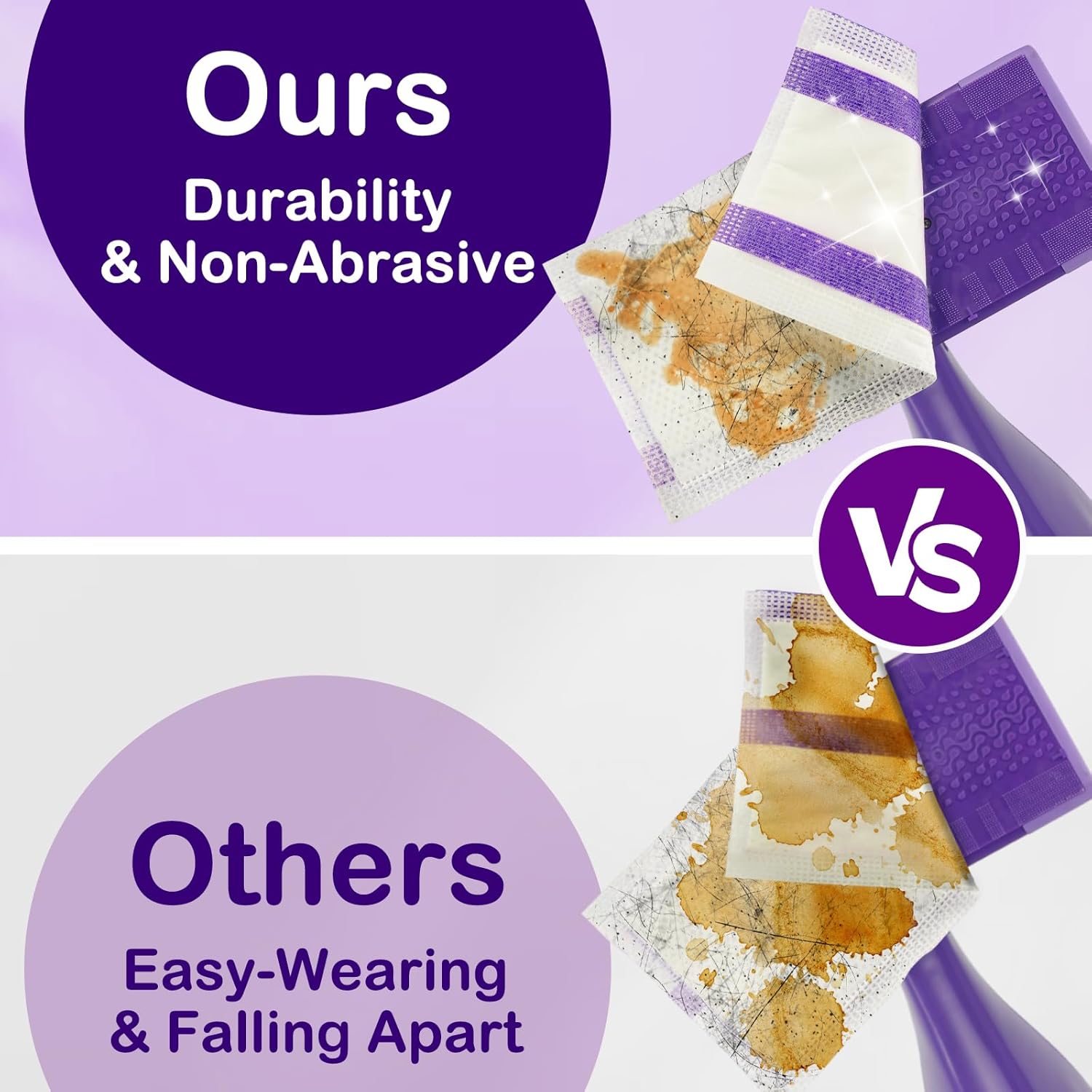 Zeekech 30 Count Spray Mop Pad Refills for Swiffer WetJet