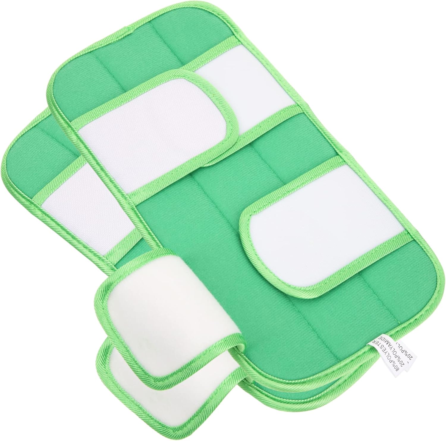 2Pcs Reusable Mop Pads for Swiffer Compatible Wet Dry Cleaning