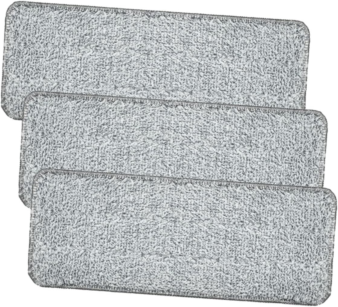 3pcs Reusable Flat Mop Pads for Quick Drying Floor Cleaning
