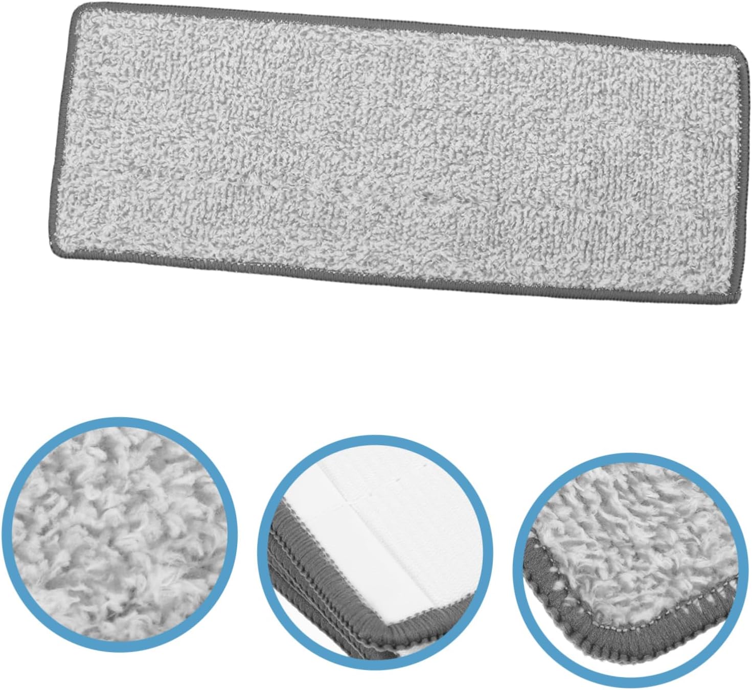4PCS Reusable Microfiber Mop Heads for Wet Dry Floor Cleaning