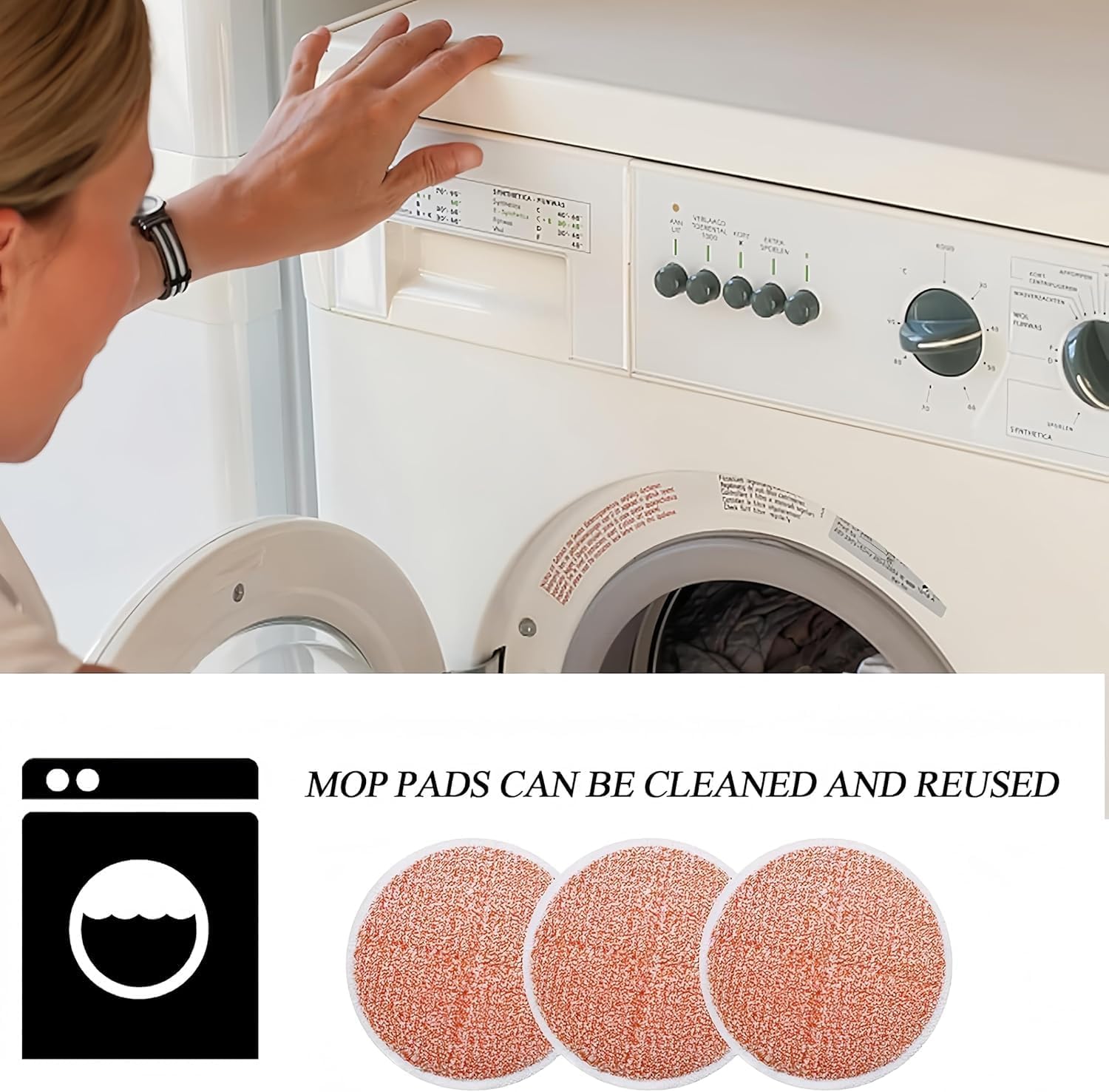 SavStor Replacement Mop Pads for Bissell Spin Wave 16-Pack