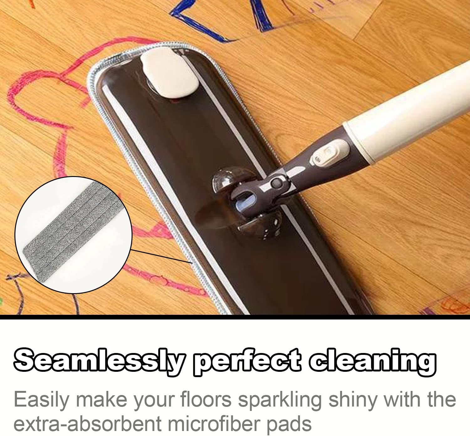 Replacement Microfiber Mop Heads Set of 2 2 Packs