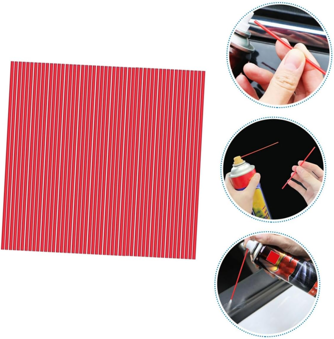 SOESFOUFU Replacement Spray Nozzle Straws 100pcs Set for Rust Remover