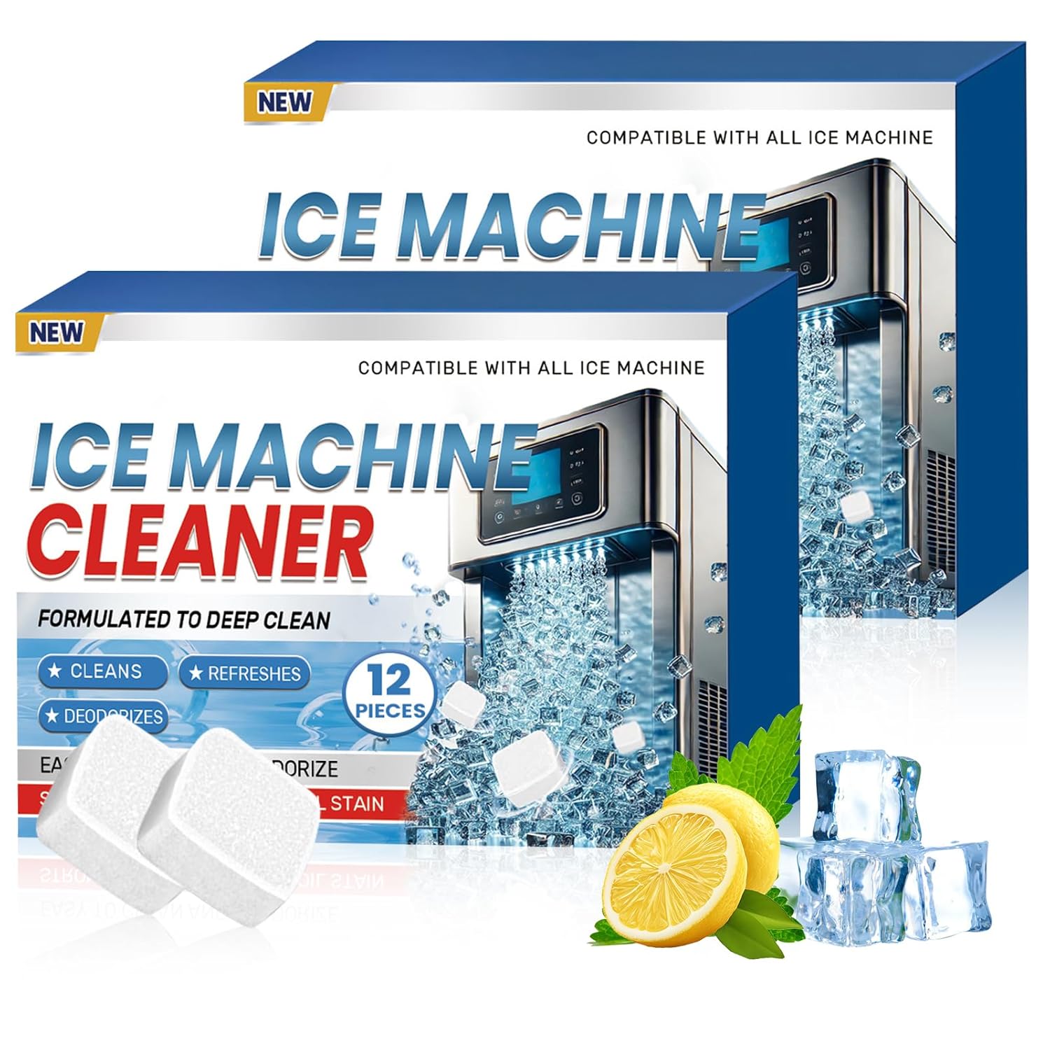 iaredon Ice Maker Descaler Cleaner Tablets 12 Pack