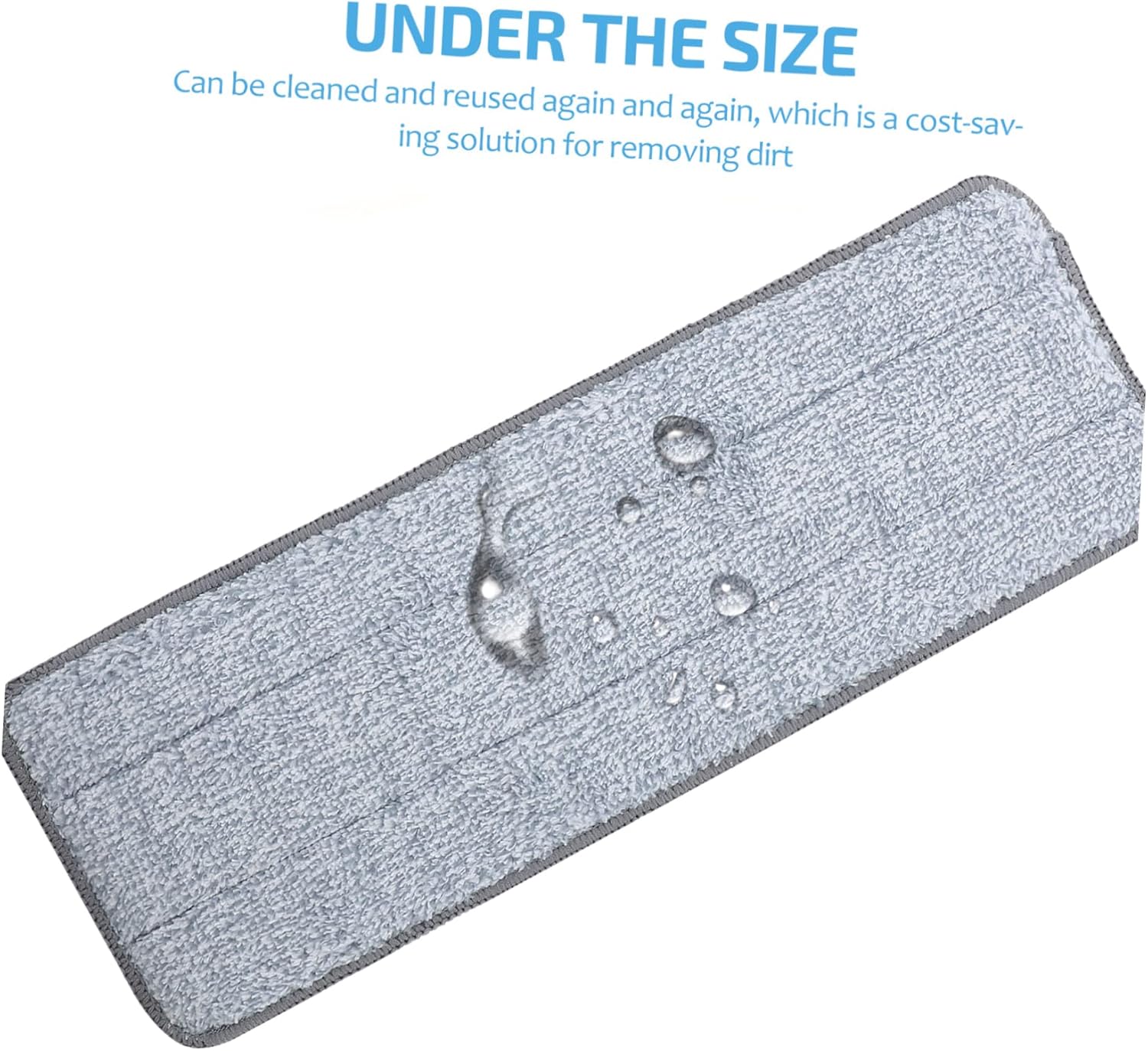 2pcs Microfiber Mop Pads Reusable Floor Cleaning Cloth