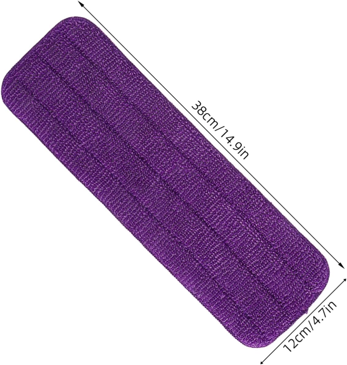 2Pcs Reusable Microfiber Mop Pads for Efficient Floor Cleaning 1
