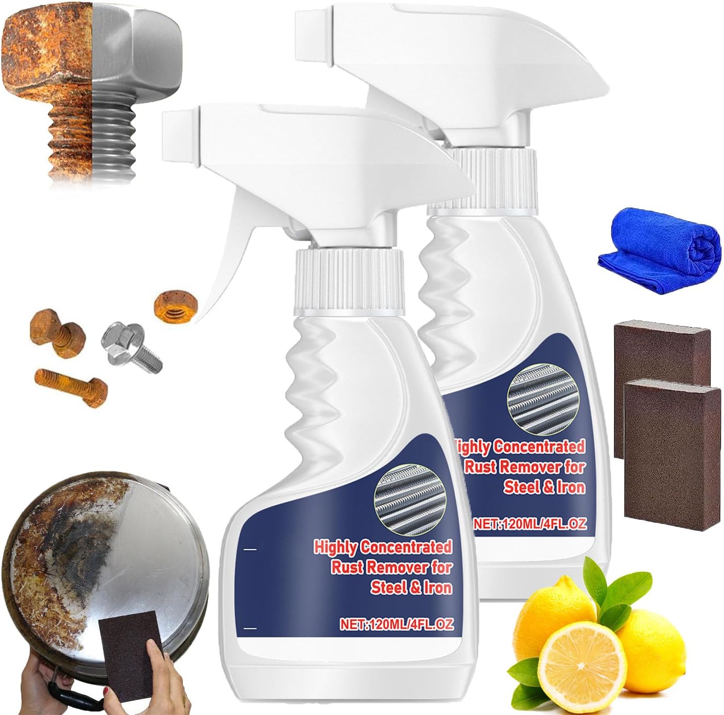 Heavy Duty Metal Rust Remover Spray with Deep Penetration