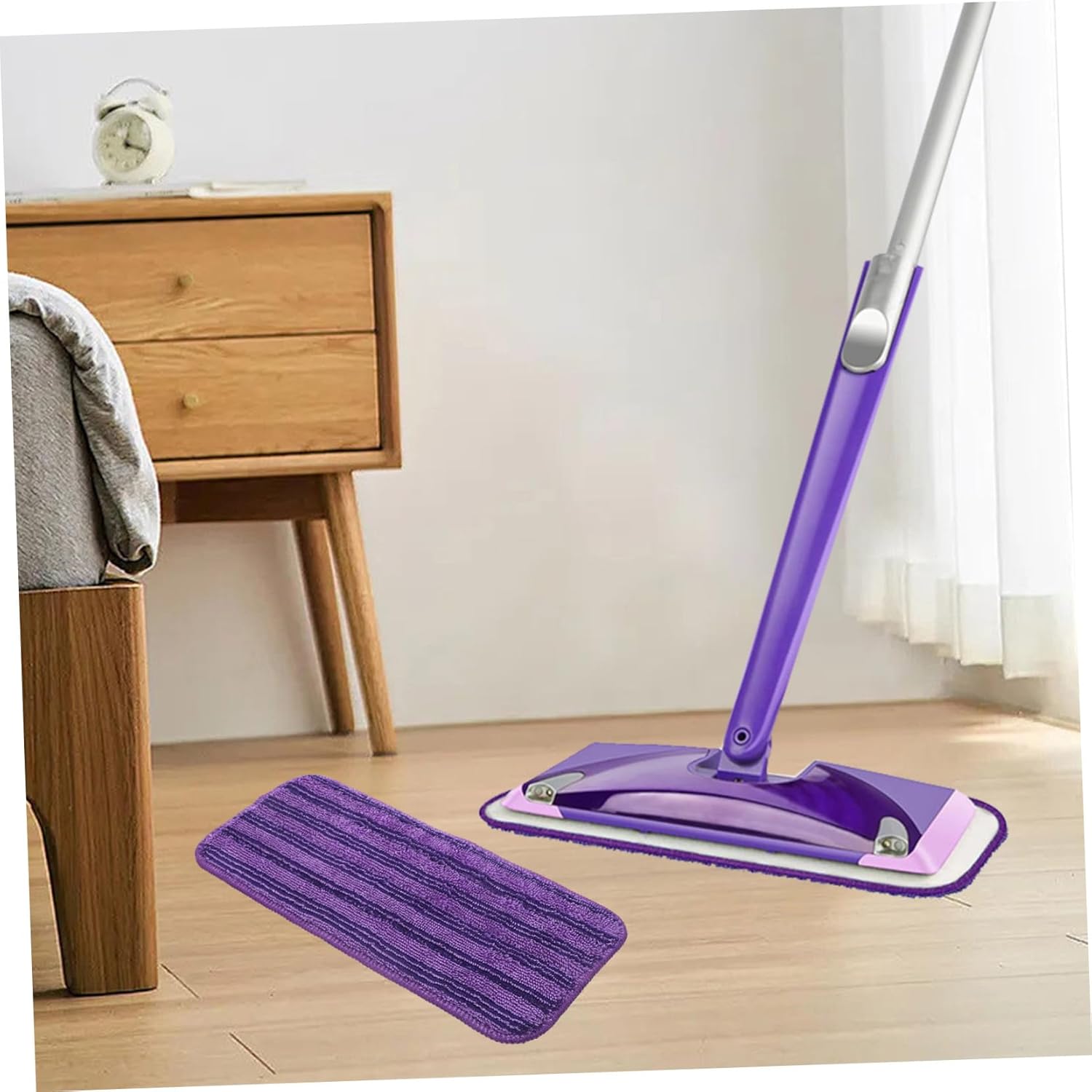 2pc Microfiber Mop Pads for Reusable Cleaning Cloth on Hard Floors