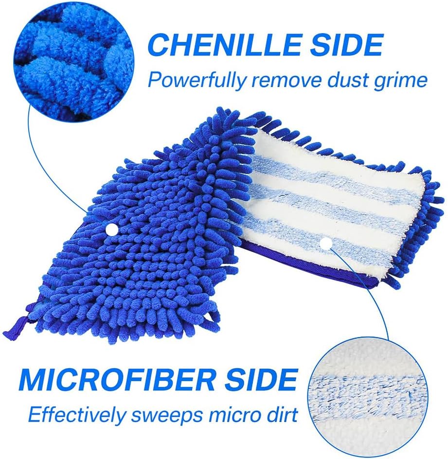 DRKLEAN Microfiber Mop Refill Pack of 6