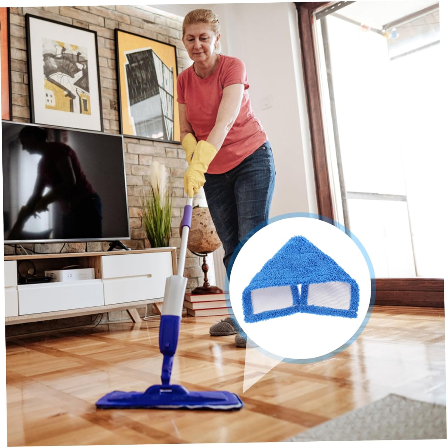 Minkissy Microfiber Mop Refill Pad for Hard Floors