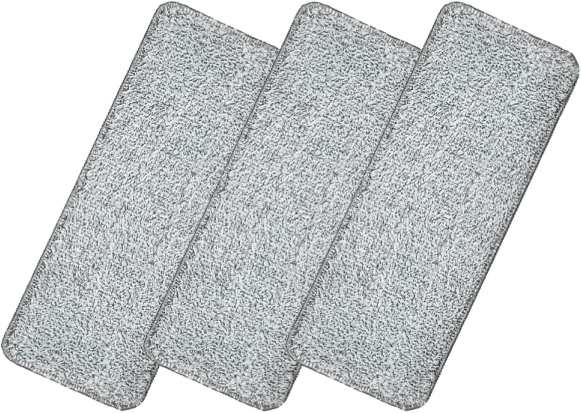 3pcs Washable Fiber Mop Pads for Hardwood and Tile
