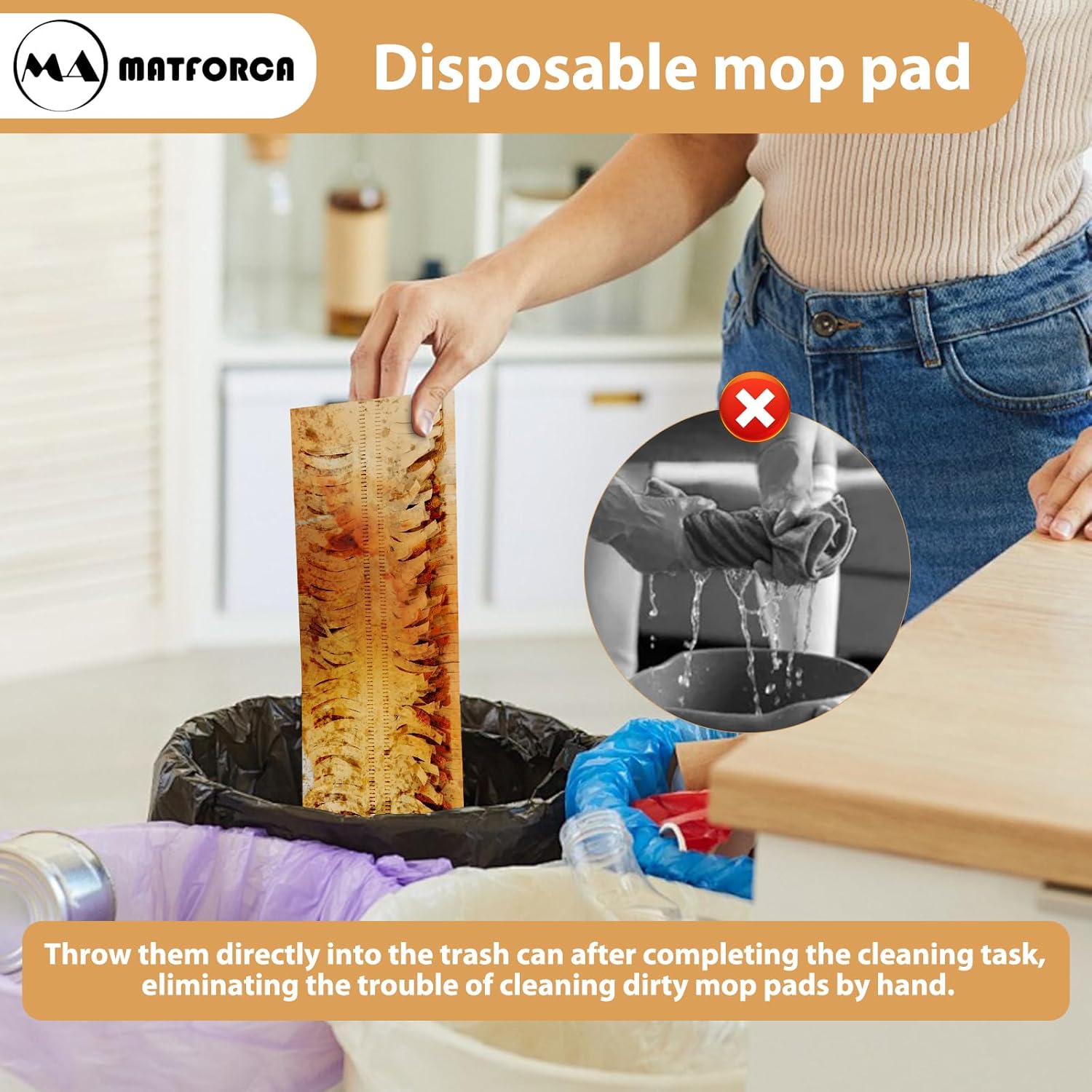 20 Pack Swiffer Mop Pads - Disposable Refills for Power Mop