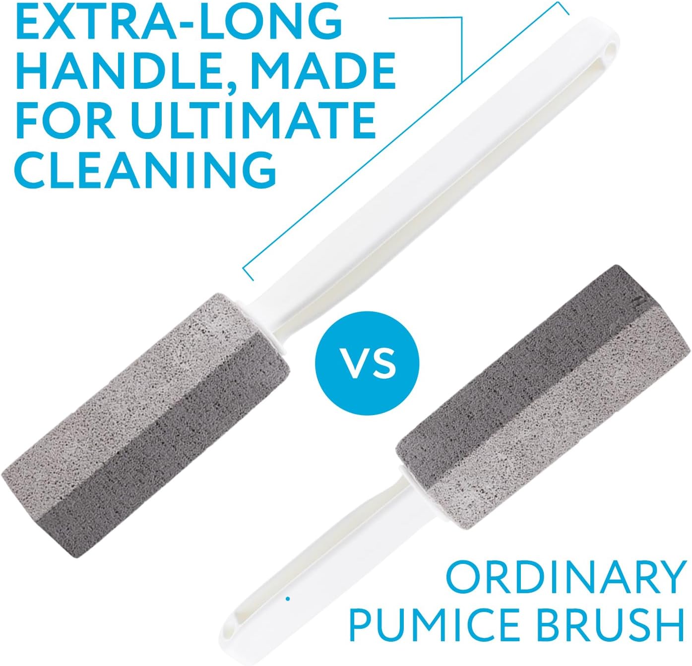 Impresa 2 Pack Pumice Stones with Long Handle 1