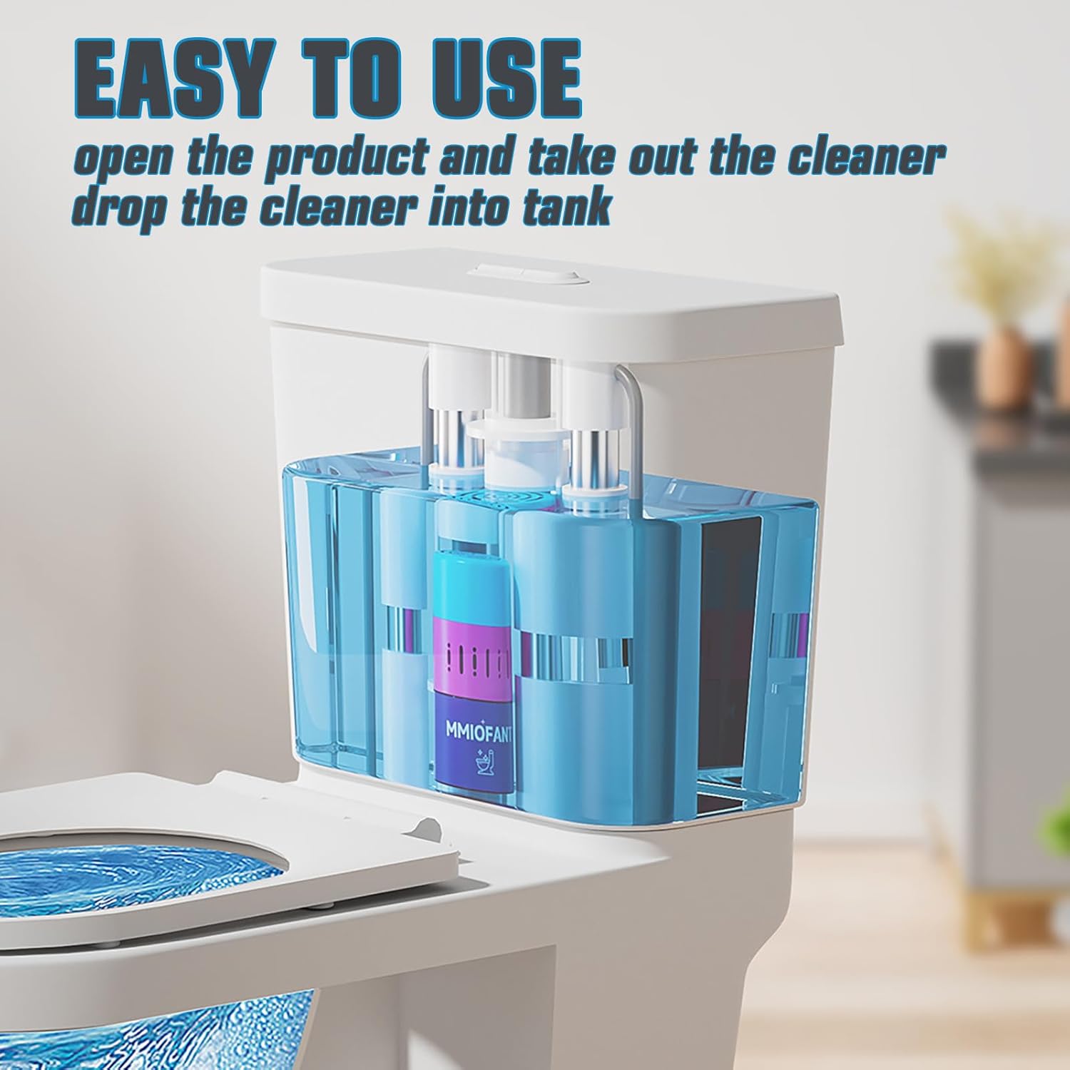 MMIOFANT Toilet Cleaner Tablets in Bottle 2 Pack