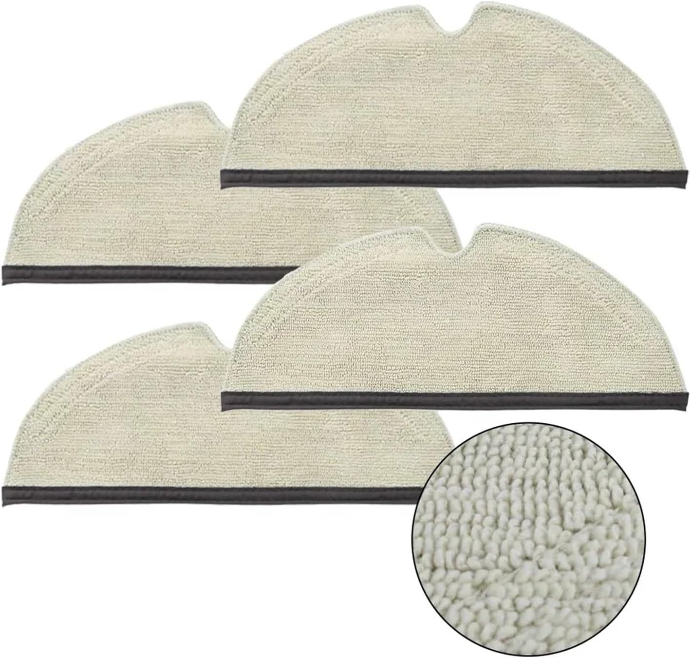4PCS Mop Pad Replacement for Roborock Q8 MAX MAX Plus
