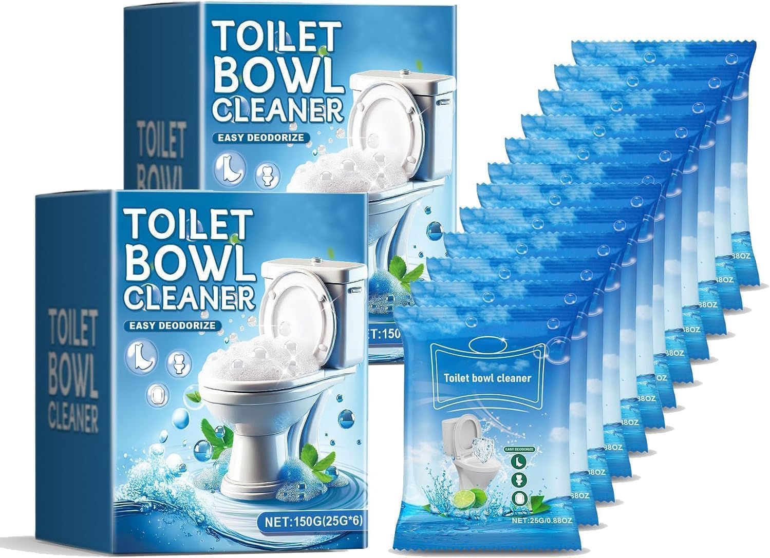 Renhe Ingenuity Splash Toilet Cleaner 2 Box 12 Bags