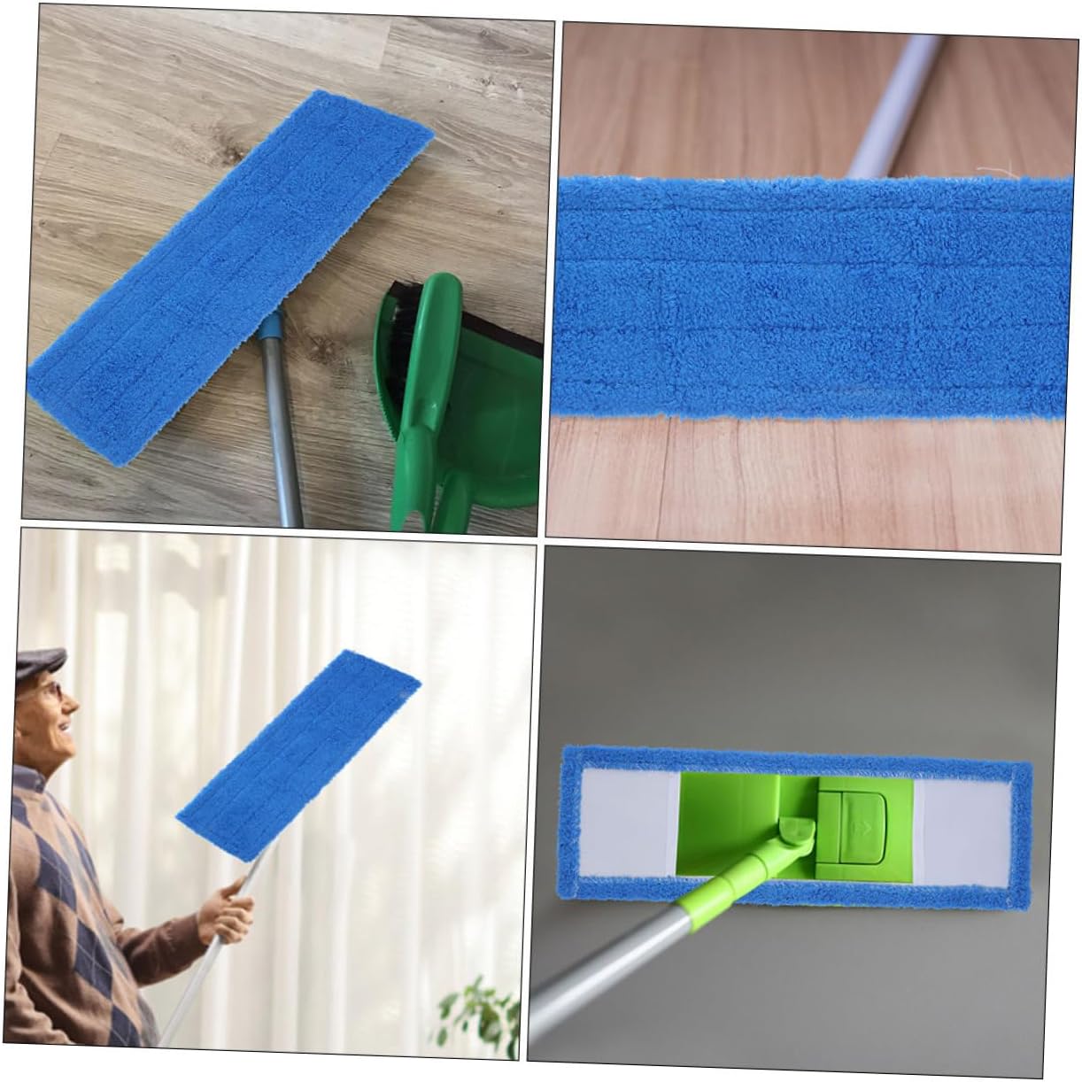 3Pcs Coral Fleece Mop Pads Replacement Washable