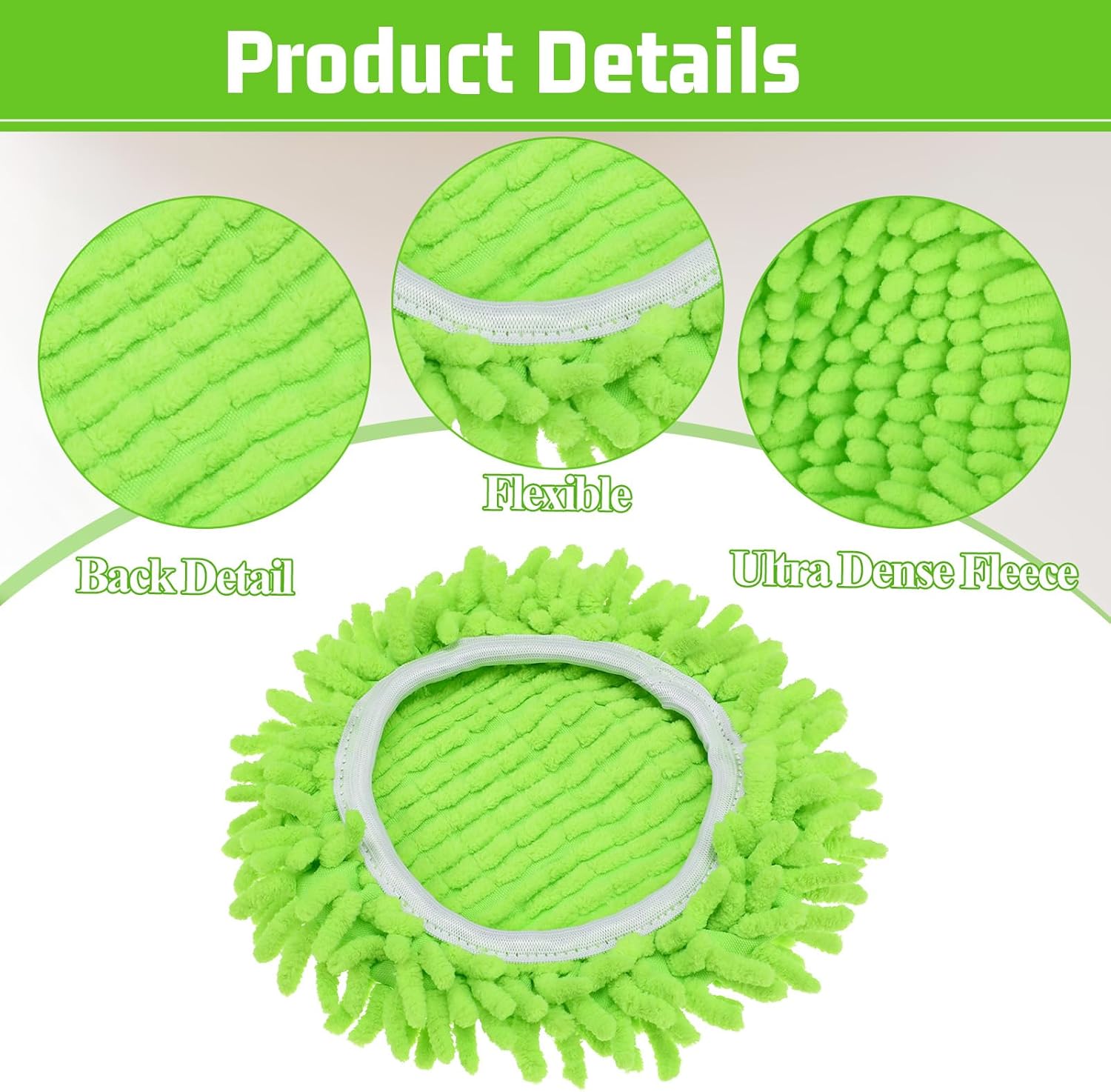 Yuomeaz 2 Pack Spin Mop Replacement Heads
