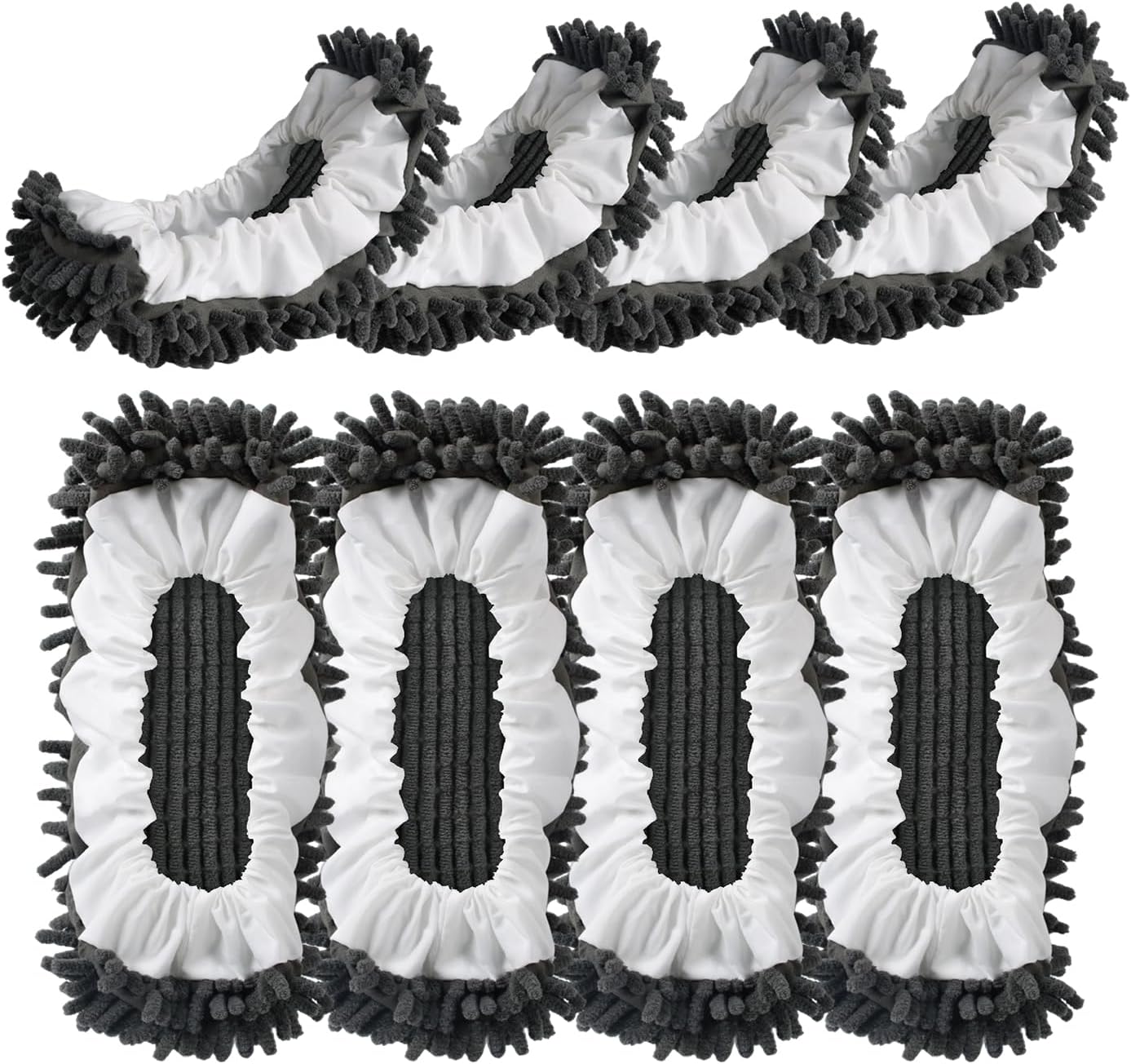 EKIORI Mop Slippers Socks - Washable Reusable Floor Cleaning Covers