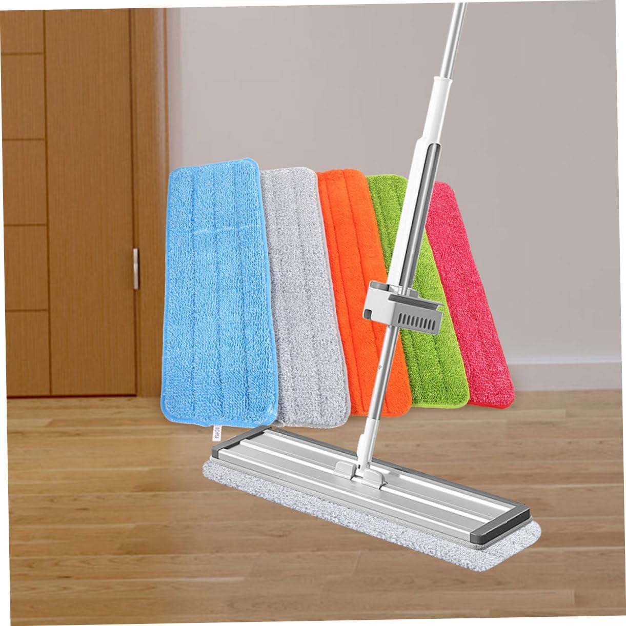 4Pcs Flat Mop Pads Replacement for Wet Dry Floor Cleaning 1