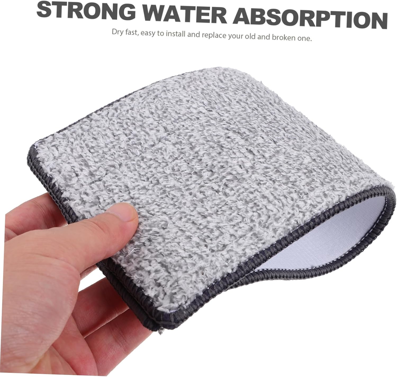 10pcs Reusable Microfiber Mop Pads for Home Cleaning
