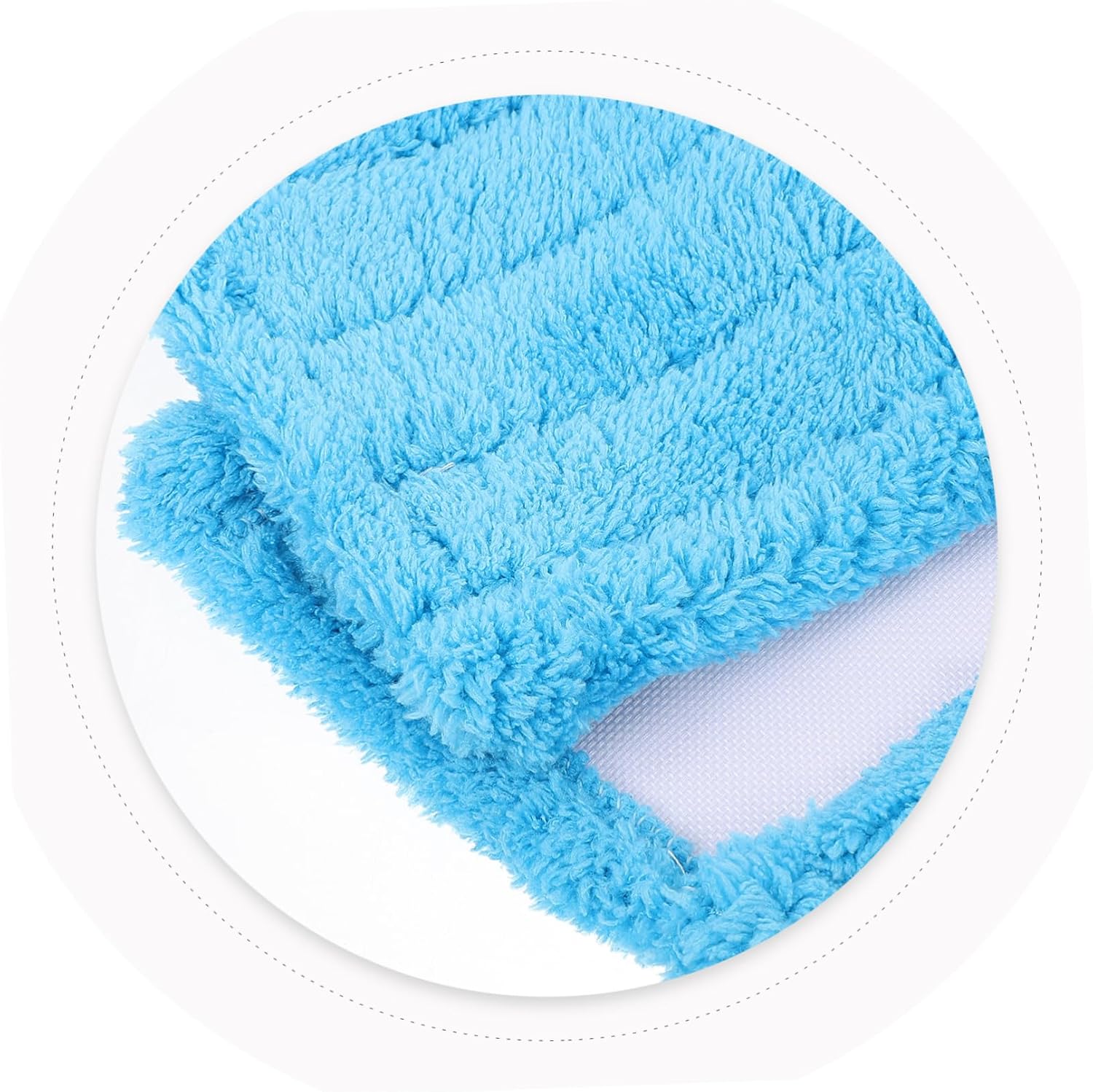 2pcs Coral Microfiber Mop Replacement Pads for Easy Cleaning