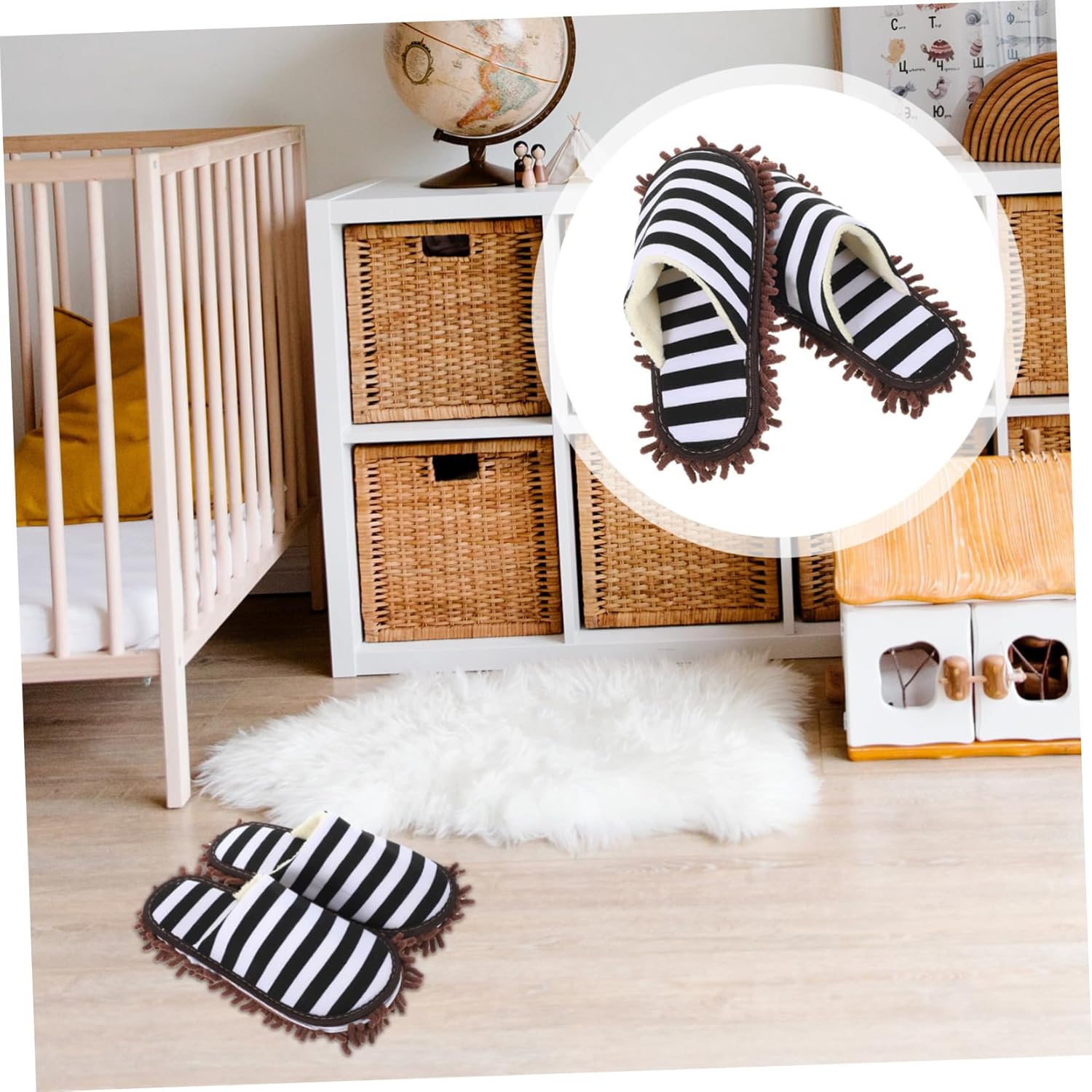 Ipetboom Washable Dust Mop Slippers for Easy Cleaning