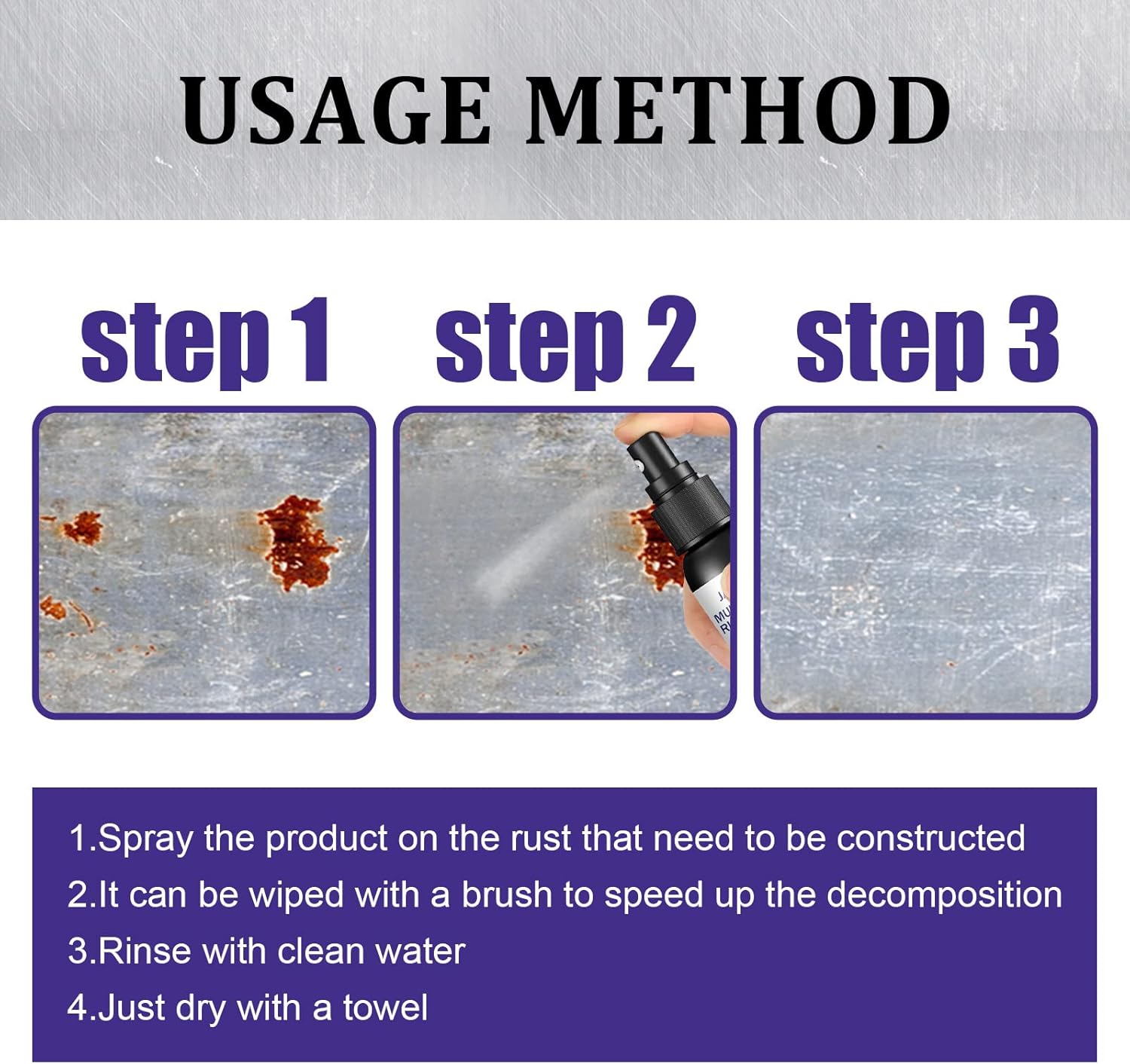 Gugliet Rust Remover Spray 3pcs-120ml