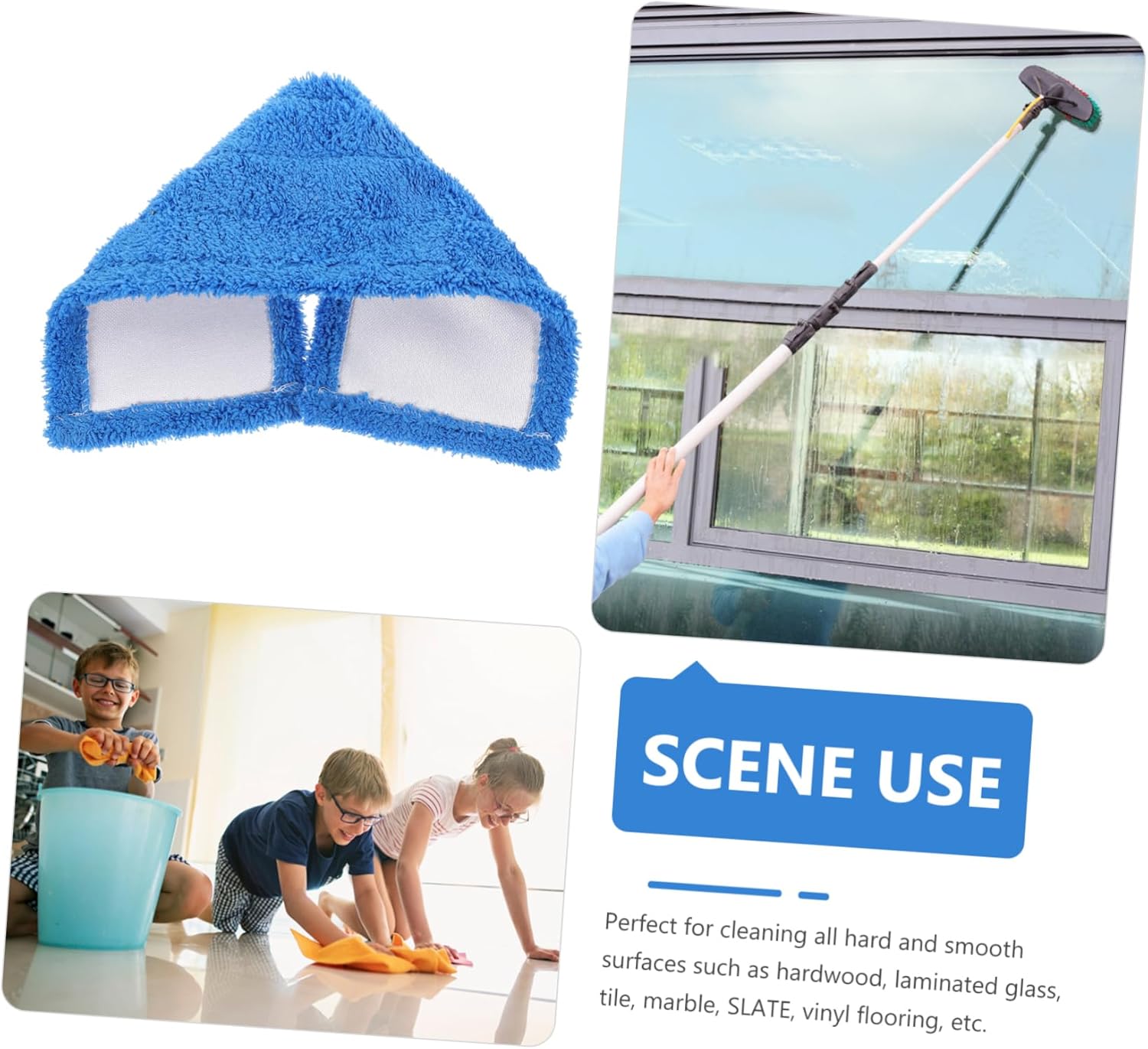 PACKOVE Microfiber Mop Pad Refill for Hard Floors