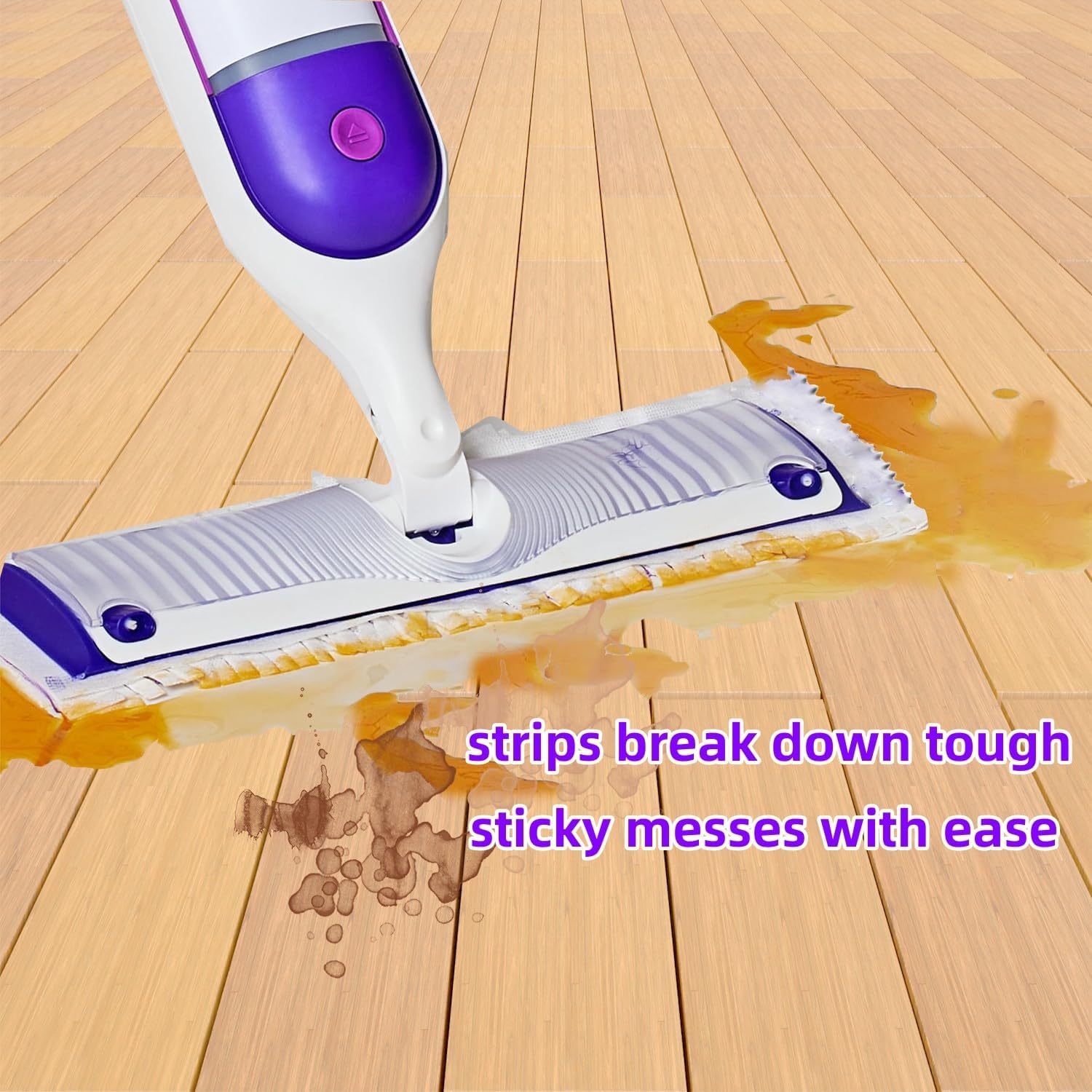 Disposable Mopping Pad Refills for PowerMop 20-Pack Purple